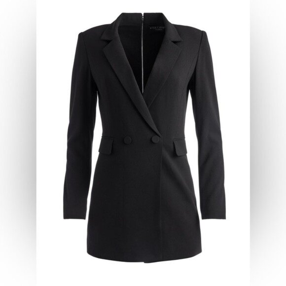 Alice + Olivia KYRIE TUXEDO SKORT ROMPER - Picture 2 of 13